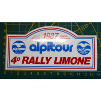 - ADESIVO VINTAGE - 4° RALLY LIMONE PIEMONTE - 1987