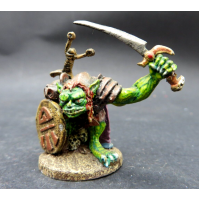 -- GAMES WORKSHOP WARHAMMER -- ORCO DIPINTO A MANO --