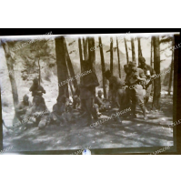 - NEGATIVA FOTOGRAFICA - MILITARI REGIO ESERCITO BOSCO ALBERI - ANNI '30