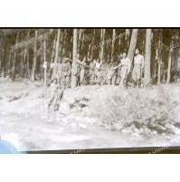 - NEGATIVA FOTOGRAFICA - MILITARI REGIO ESERCITO NEL BOSCO - ANNI '30