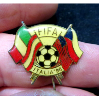 ⚽ PICCOLA PIN SPILLA DISTINTIVO CALCIO - FIFA ITALIA '90 / VINTAGE ⚽