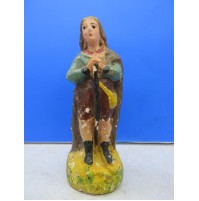 - STATUINA DEL PRESEPE IN PASTA - PASTORE CON BASTONE -