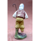 - STATUINA DEL PRESEPE IN PASTA -- PASTORE CON BASTONE -