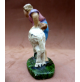 -- STATUINA DEL PRESEPE IN PASTA - PASTORE CON PECORELLA -