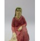 - STATUINA DEL PRESEPE IN TERRA ROSSA - DONNA CHE PREGA -