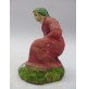 - STATUINA DEL PRESEPE IN TERRA ROSSA - DONNA CHE PREGA -