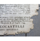 1799 PROCLAMA DEL CONTE COCASTELLI COMMISSARIO IMPERIALE MILANO -