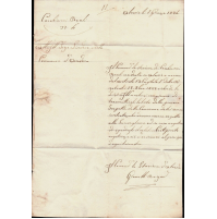 1824 - DOCUMENTO CARABINIERI REALI ALASSIO X ANDORA CONTROLLO VAGABONDI SOSPETTI