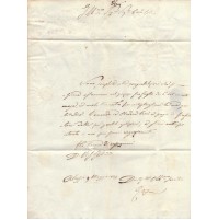 1824 - STORIA POSTALE DA ALASSIO PER ANDORA -