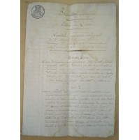 1826 - RARO DOCUMENTO 