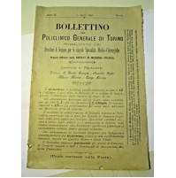 1898 - BOLLETTINO DEL POLICLINICO GENERALE DI TORINO - 