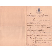 1910ca LETTERA SCRITTA DA ROMA MINISTERO ESTERO - UFFICIO COLONIALE  C9-1406