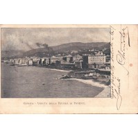 1912 - CARTOLINA DI GENOVA - VEDUTA DELLA RIVIERA DI PONENTE 