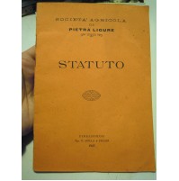 1925 SOCIETA' AGRICOLA DI PIETRA LIGURE - STATUTO TIP. BOLLA FINALBORGO C11-617