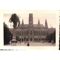 1936 - FOTO DI TURISTI A VIENNA WIEN - MUNICIPIO -  