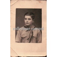 1940ca - BAMBINO BOY SCOUT - FAZZOLETTO AL COLLO - 