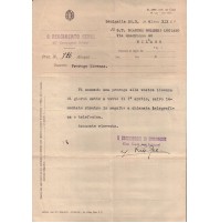 1941 - SENIGALLIA - 6° REGGIMENTO GENIO PROROGA LICENZA a SOTTOTENENTE ARTIERE