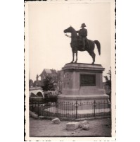1941 Statue Napoleon Montereau Fault Yonne WWII - FOTO SCATTATA DA MIL. TEDESCO
