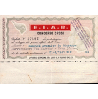 1942 - F.I.A.R. CONCORSO SPOSI PREMI OFFERTI DALL' EIAR -