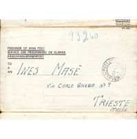 1945 POSTA PRIGIONIERI DI GUERRA FIELD POST OFFICE CAP. MAGG.  X TRIESTE  ITALIA