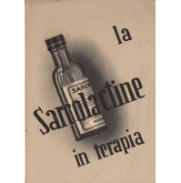 1950 CARTOLINA / DEPLIANT PUBBLICITARIO FARMACEUTICO - SARCOLACTINE MANZONI MI