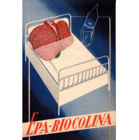 1950 CARTOLINA PUBBLICITARIA FARMACEUTICA - EPA-BIOCOLINA