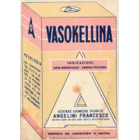 1950ca CARTOLINA / DEPLIANT PUBBLICITARIO FARMACEUTICO - VASOKELLINA