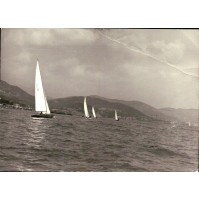 1950ca - FOTO DI BARCHE A VELA DURANTE RAGATA - LOANO?