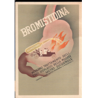 1951 CARTOLINA PUBBLICITARIA FARMACEUTICA - BROMISTIDINA - Bruschettini Genova -