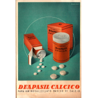 1951 CARTOLINA PUBBLICITARIA FARMACEUTICA - DEAPASIL CALCICO -