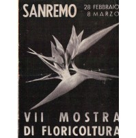 1953 DEPLIANT VII MOSTRA DI FLORICOLTURA DI SANREMO -  32-161