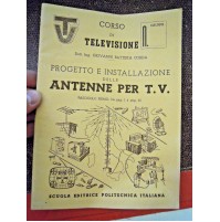 1957 - CORSO DI TELEVISIONE di G.B. CORDA - INSTALLAZIONE ANTENNE PER LA T.V.