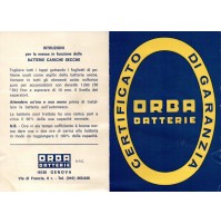 1978 CARTA IDENTITA' BATTERIA 