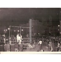 1980ca CONCERTO IN SPIAGGIA DI LAIGUEGLIA - GROSSA FOTOGRAFIA - 