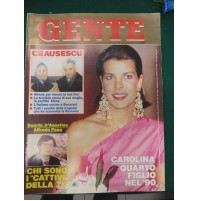 1990 GENTE - CEAUSESCU CAROLINA DI MONACO - VITTORIO SGARBI - LORELLA CUCCARINI