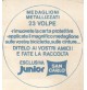  ADESIVO - REGALO PATATINE SAN CARLO JUNIOR MEDAGLIONI METALLIZZATI VOLPE