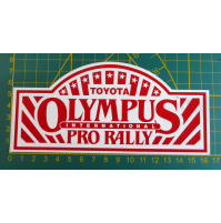 ADESIVO - TOYOTA OLYMPUS INTERNATIONAL PRO RALLY -