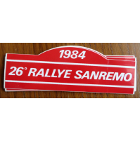 ADESIVO VINTAGE - 1983 - 25° RALLYE DI SANREMO -