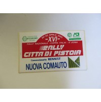 ADESIVO VINTAGE 1995 - XVI - RALLY CITTA' DI PISTOIA -