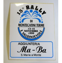 ADESIVO VINTAGE 1999 - 15° RALLY DI MONTECATINI TERME -