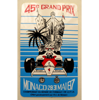 ADESIVO VINTAGE - 45e GRAND PRIX MONACO 28-31 MAI 1987 -