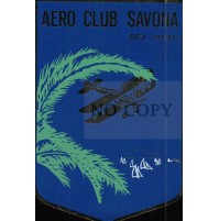 ADESIVO VINTAGE - AERO CLUB SAVONA SEZIONE PILOTI - VILLANOVA D'ALBENGA  