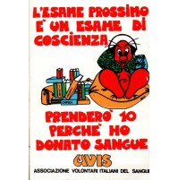 ADESIVO VINTAGE - AVIS L'ESAME PROSSIMO, E' UN ESAME DI COSCIENZA -