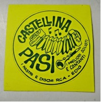  ADESIVO VINTAGE - CASTELLINA PASI RCA EDIG I MIGLIORI CANTI SOLISTI -