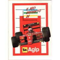 ADESIVO VINTAGE - IL MIO IMPIANTO IN AGIP - FERRARI FORMULA 1 F1