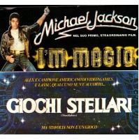  ADESIVO VINTAGE - MICHAEL JACKSON I'M MAGIC - GIOCHI STELLARI - FILM ANNI '80