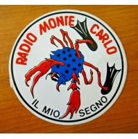 ADESIVO VINTAGE - RADIO MONTE CARLO IL MIO SEGNO ---