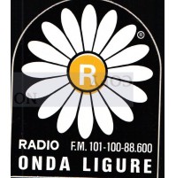 ADESIVO VINTAGE - RADIO ONDA LIGURE - ALBENGA -  C9-1237