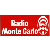 ADESIVO VINTAGE - RMC RADIO MONTE CARLO RADIOMONTECARLO MONACO -