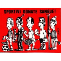 ADESIVO VINTAGE - SPORTIVI DONATE IL SANGUE AVIS